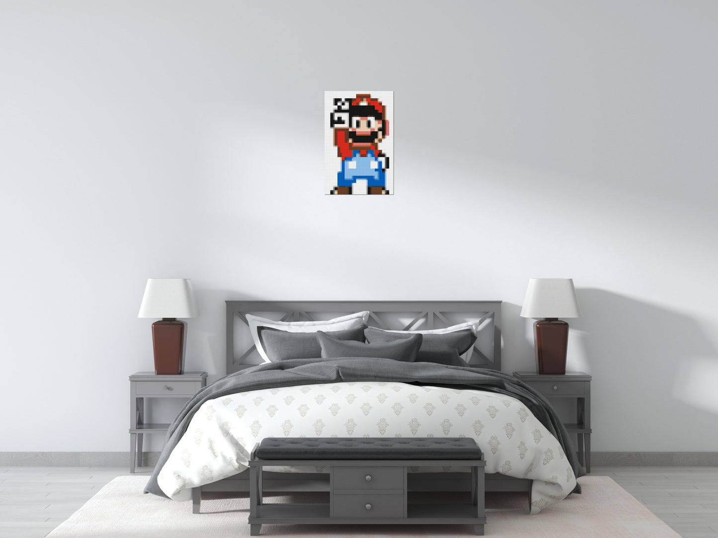 Mario Pixel Art - Brick Art Mosaic Kit 2x3 large