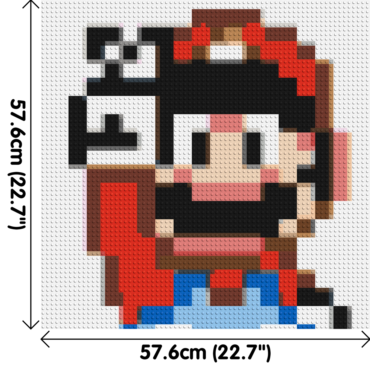 Mario Pixel Art - Brick Art Mosaic Kit 3x3 large