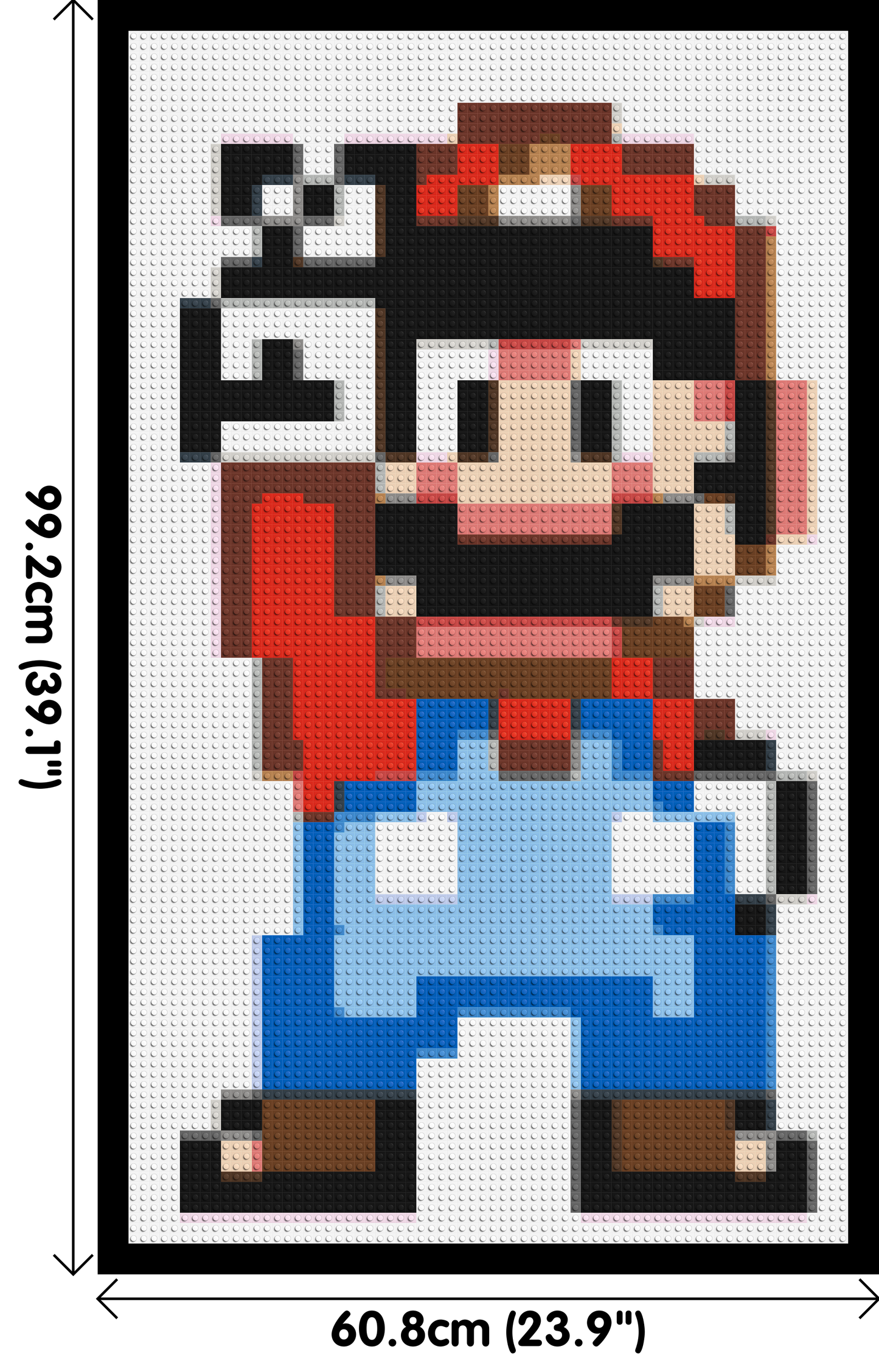 Mario Pixel Art - Brick Art Mosaic Kit 3x5 large