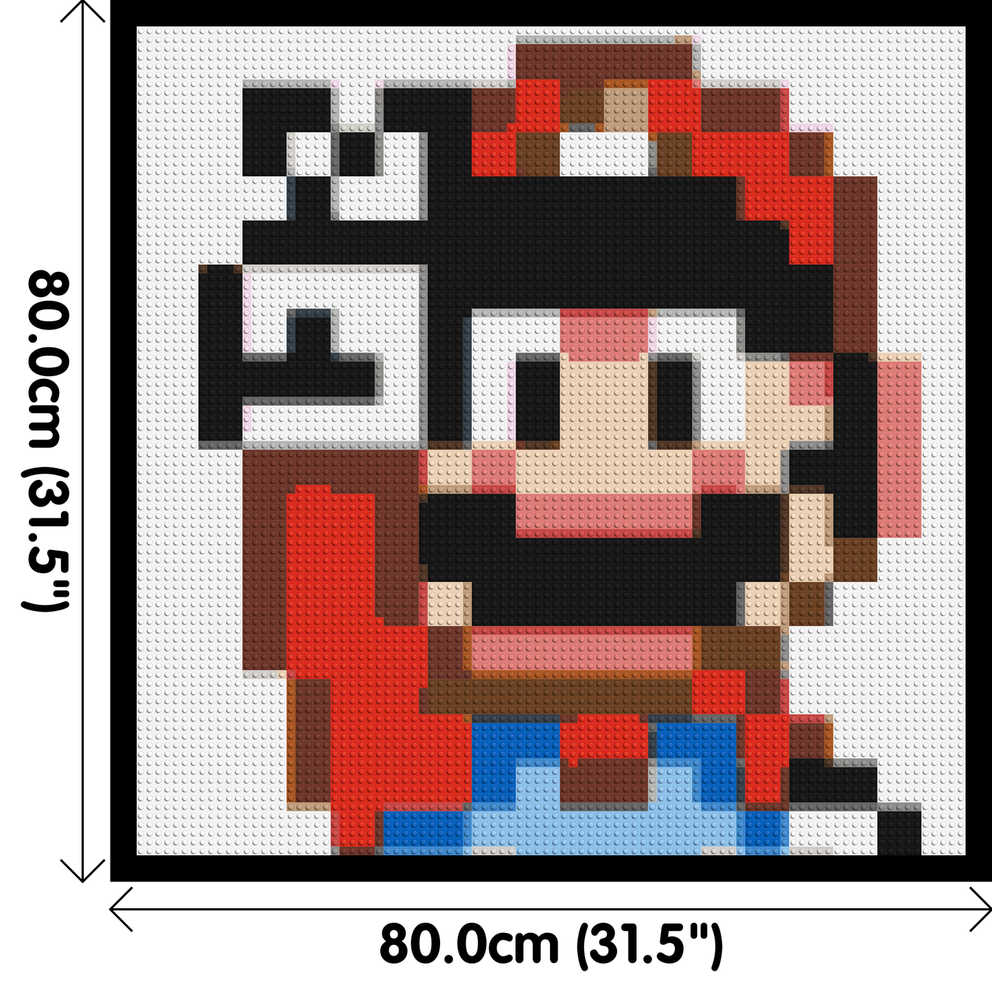 Mario Pixel Art - Brick Art Mosaic Kit 4x4 large