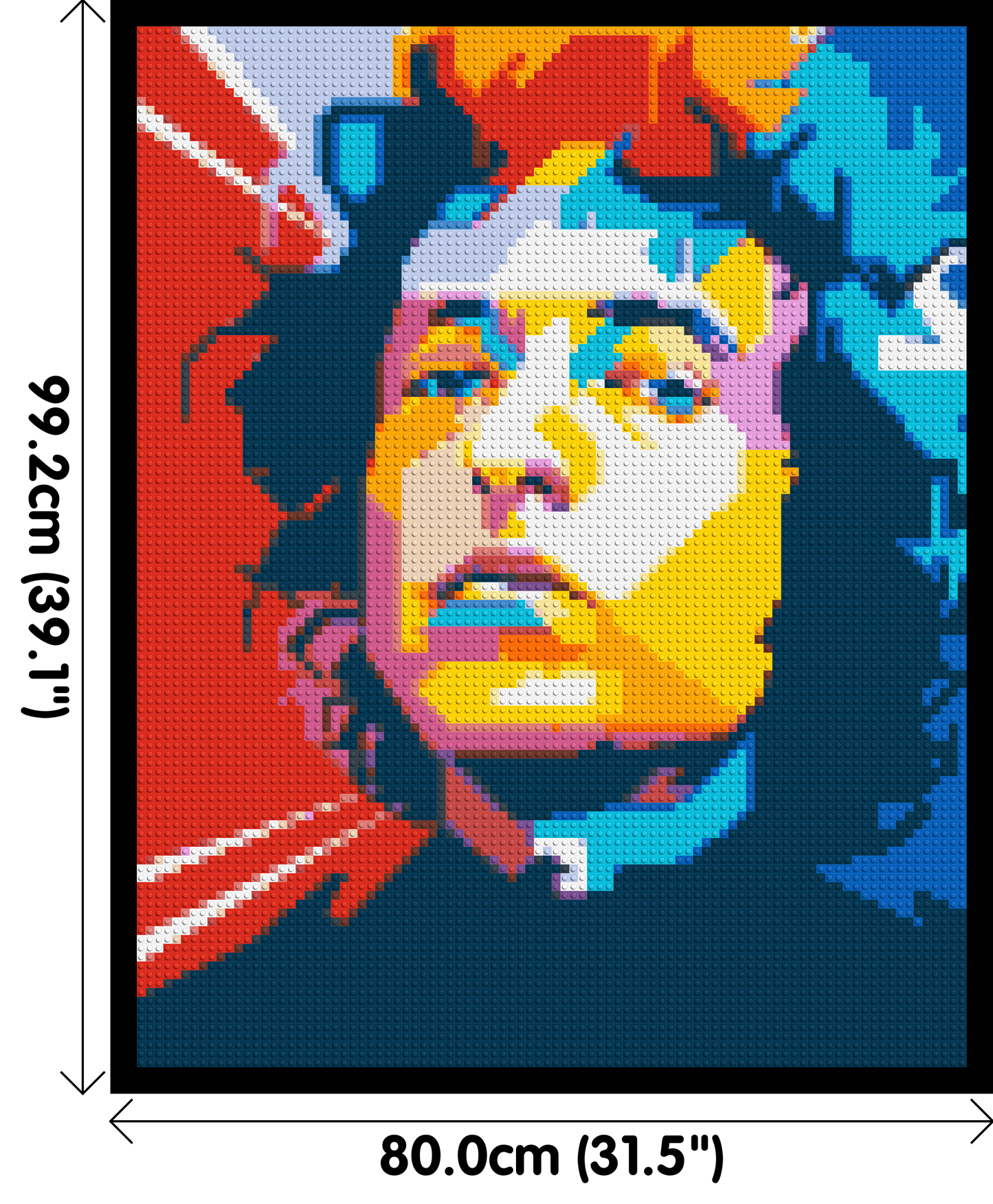 Bob Dylan - Brick Art Mosaic Kit 4x5 large