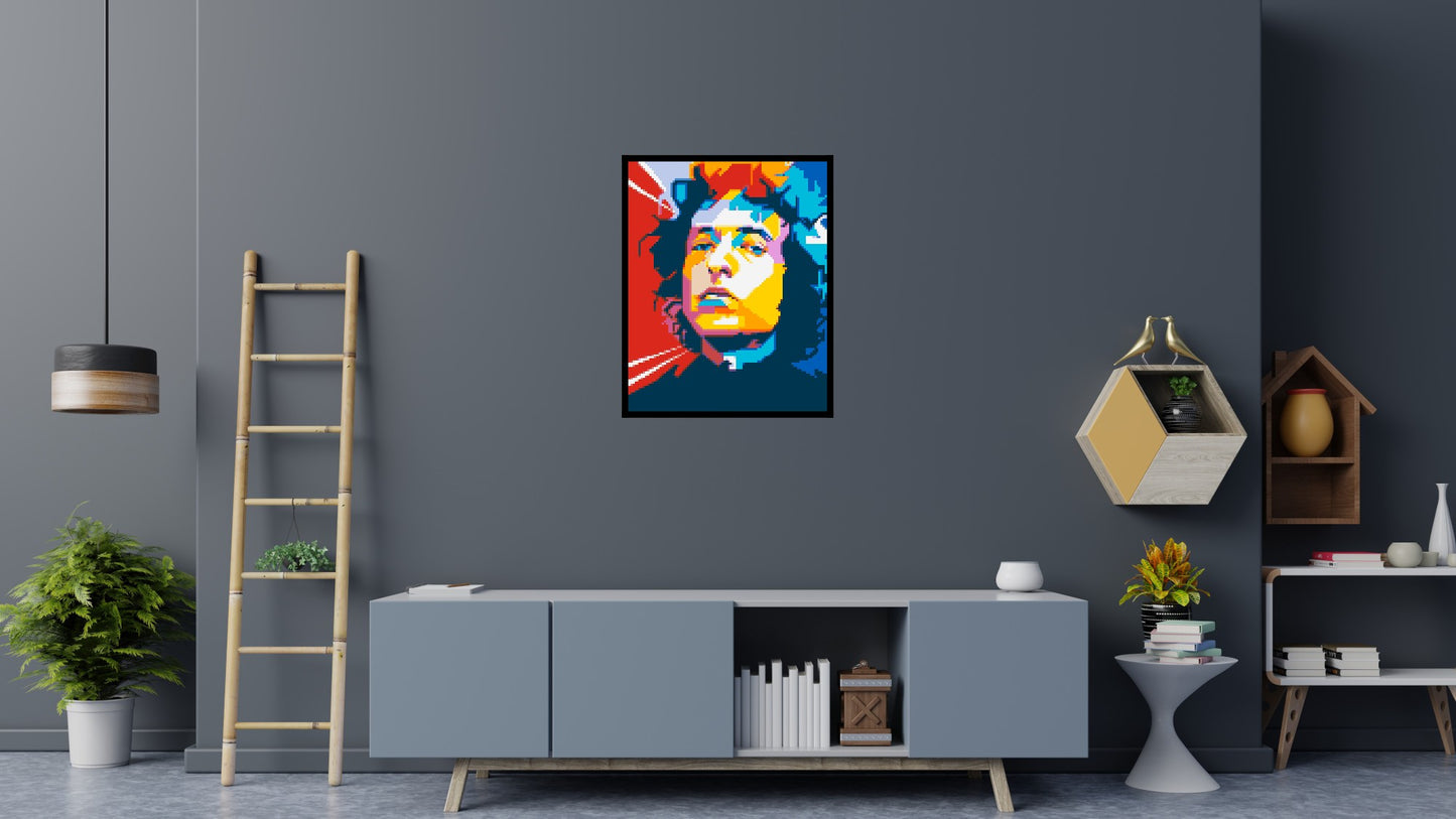 Bob Dylan - Brick Art Mosaic Kit 4x5 large