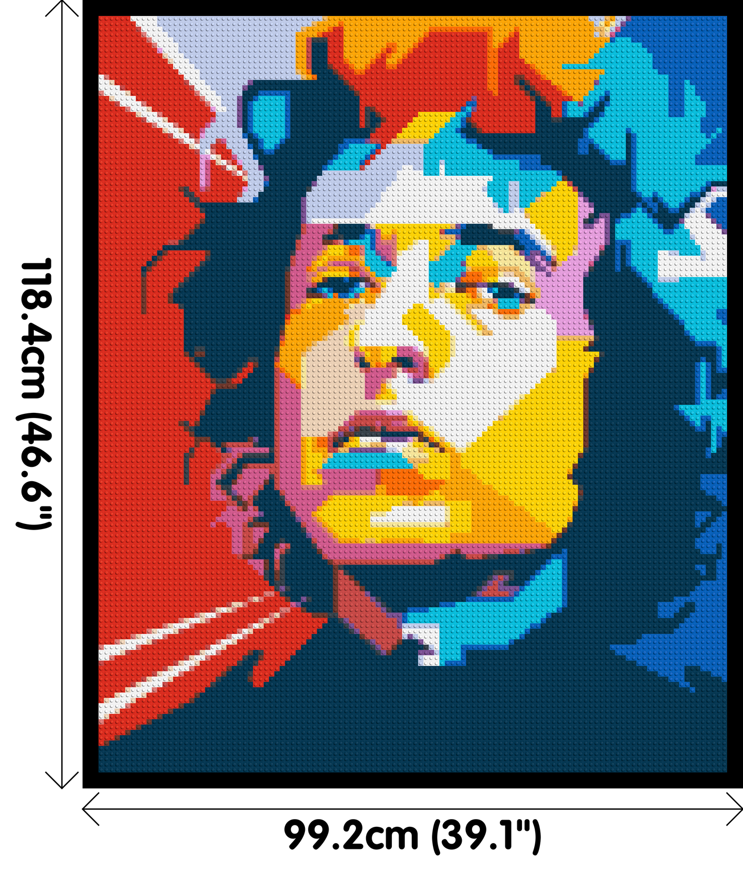 Bob Dylan - Brick Art Mosaic Kit 5x6 large