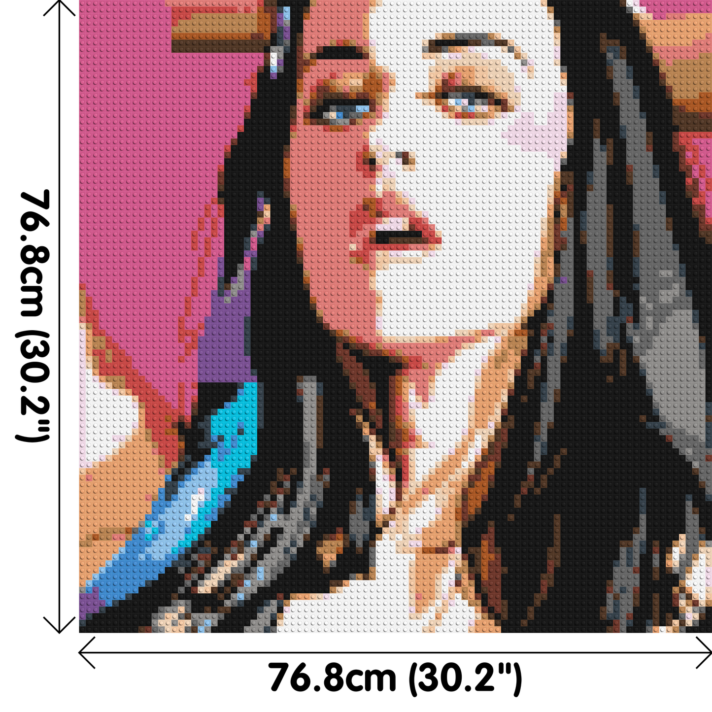 Katy Perry #2 - Brick Art Mosaic Kit 4x4 large