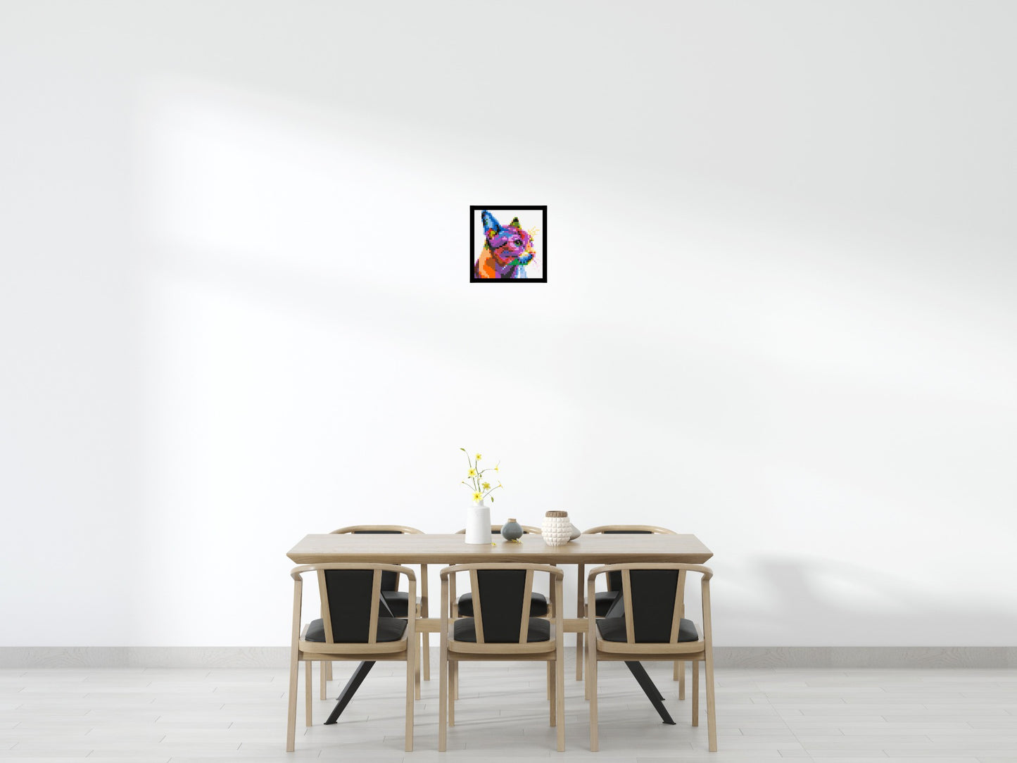 Cat #1 Colourful Pop Art - Brick Art Mosaic Kit 2x2 large