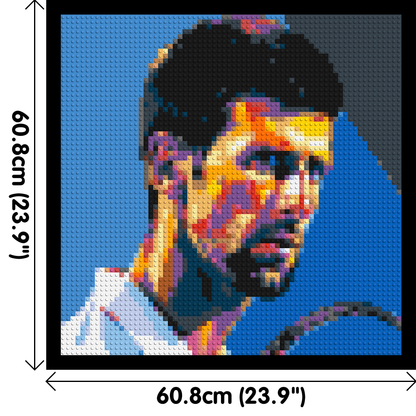 Novak Djokovic - Brick Art Mosaic Kit 3x3 large