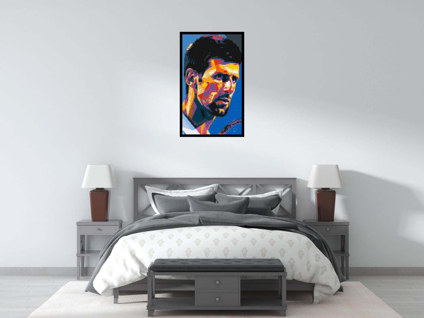 Novak Djokovic - Brick Art Mosaic Kit 3x5 large