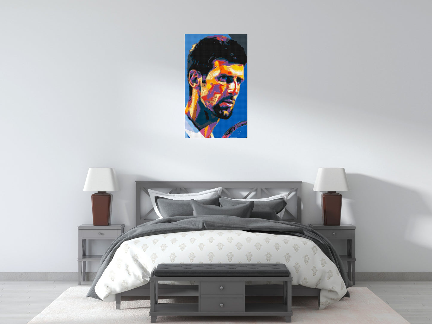 Novak Djokovic - Brick Art Mosaic Kit 3x5 large