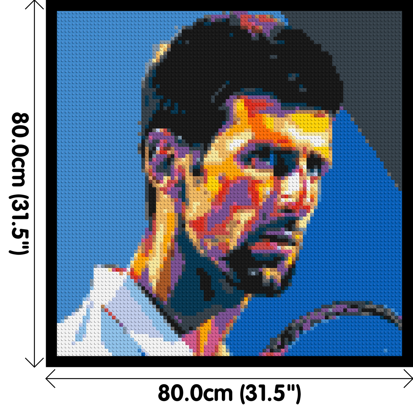 Novak Djokovic - Brick Art Mosaic Kit 4x4 large