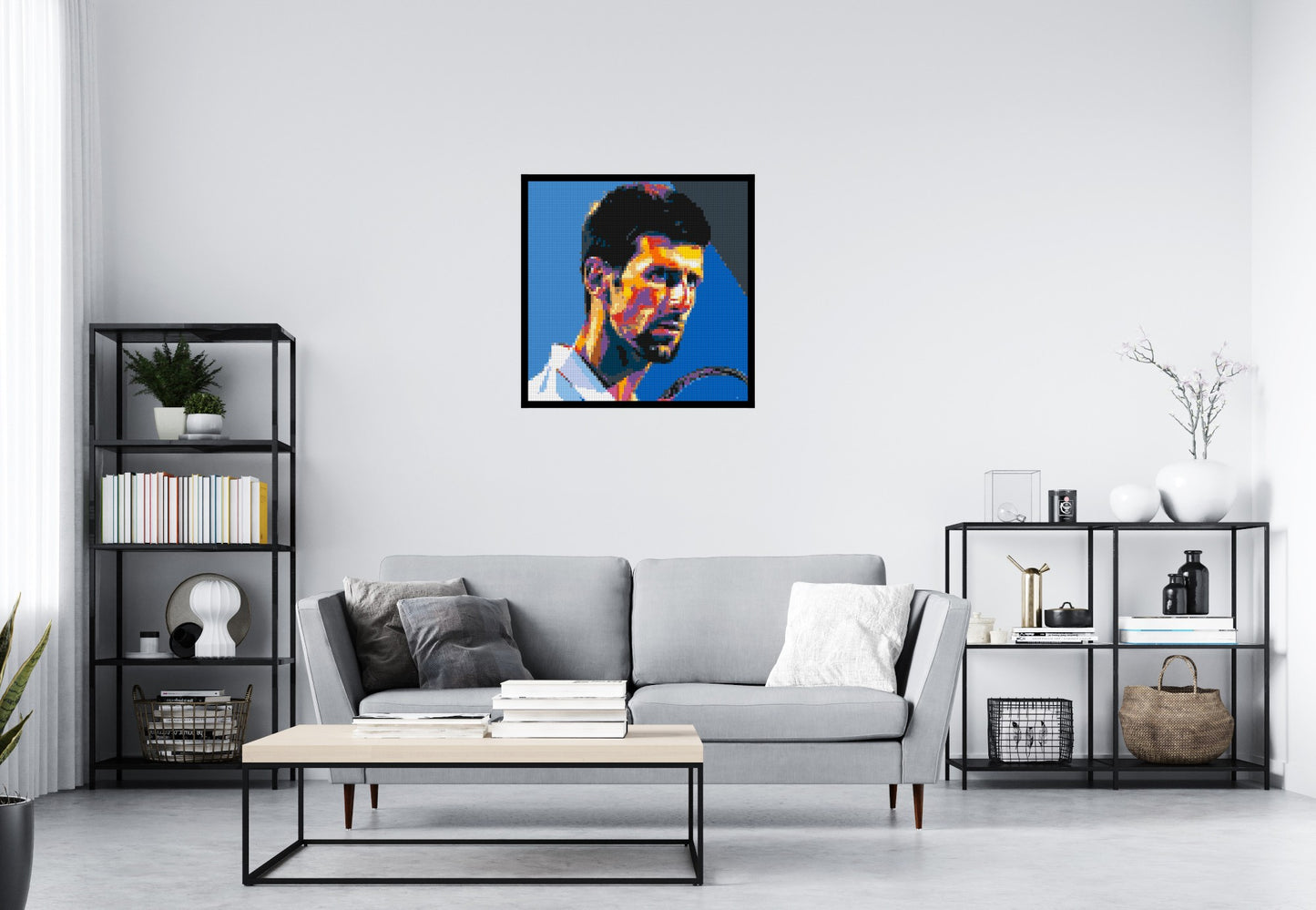 Novak Djokovic - Brick Art Mosaic Kit 4x4 large