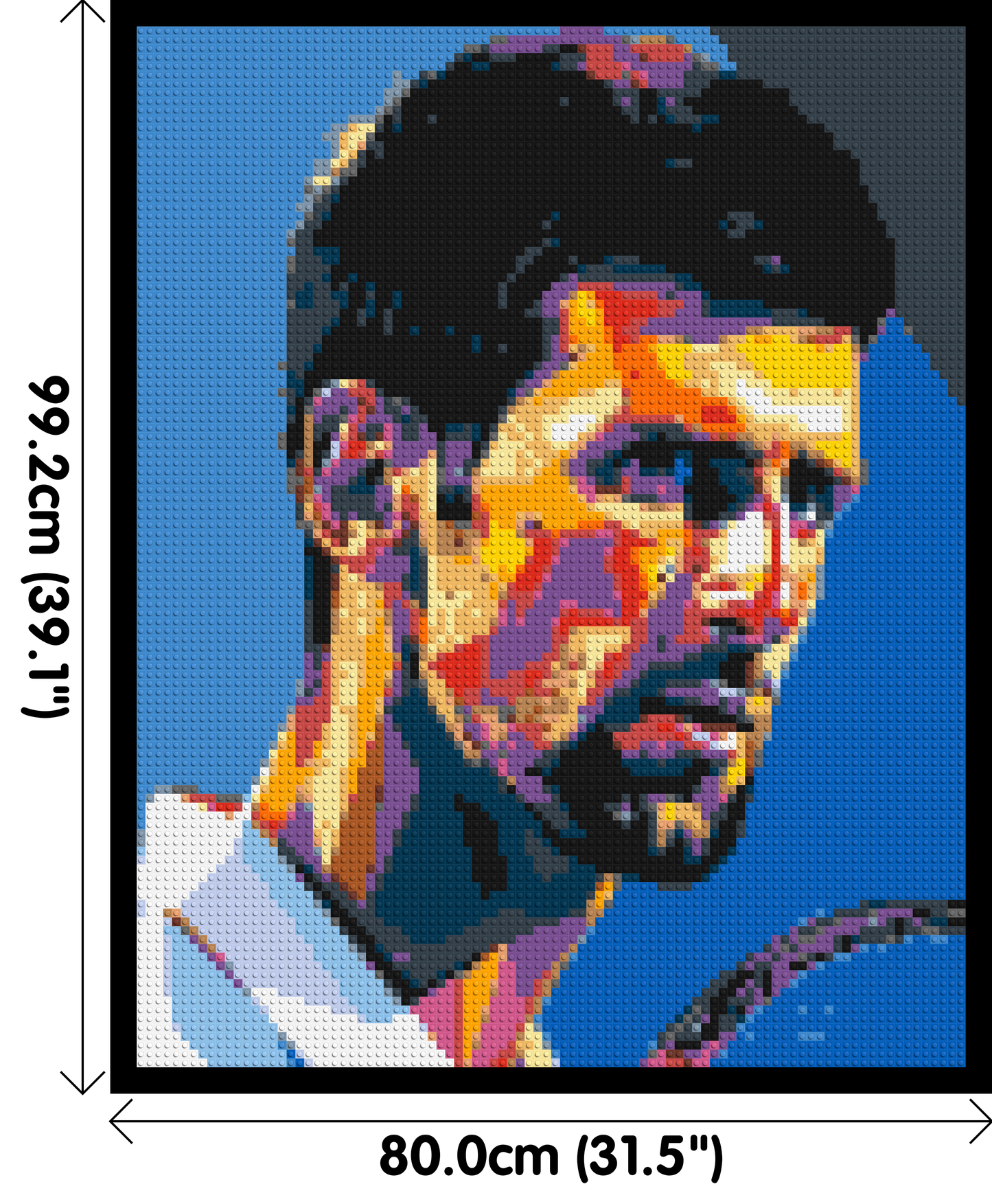 Novak Djokovic - Brick Art Mosaic Kit 4x5 large