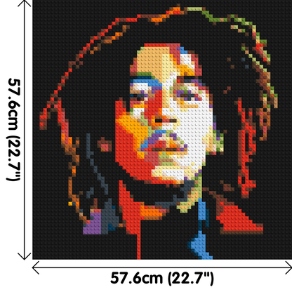 Bob Marley - Brick Art Mosaic Kit 3x3 large