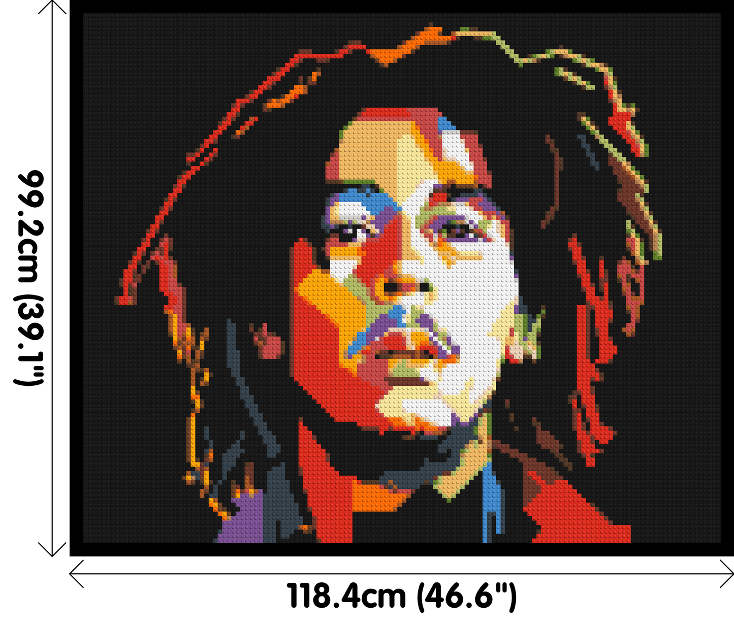 Bob Marley - Brick Art Mosaic Kit 6x5 large