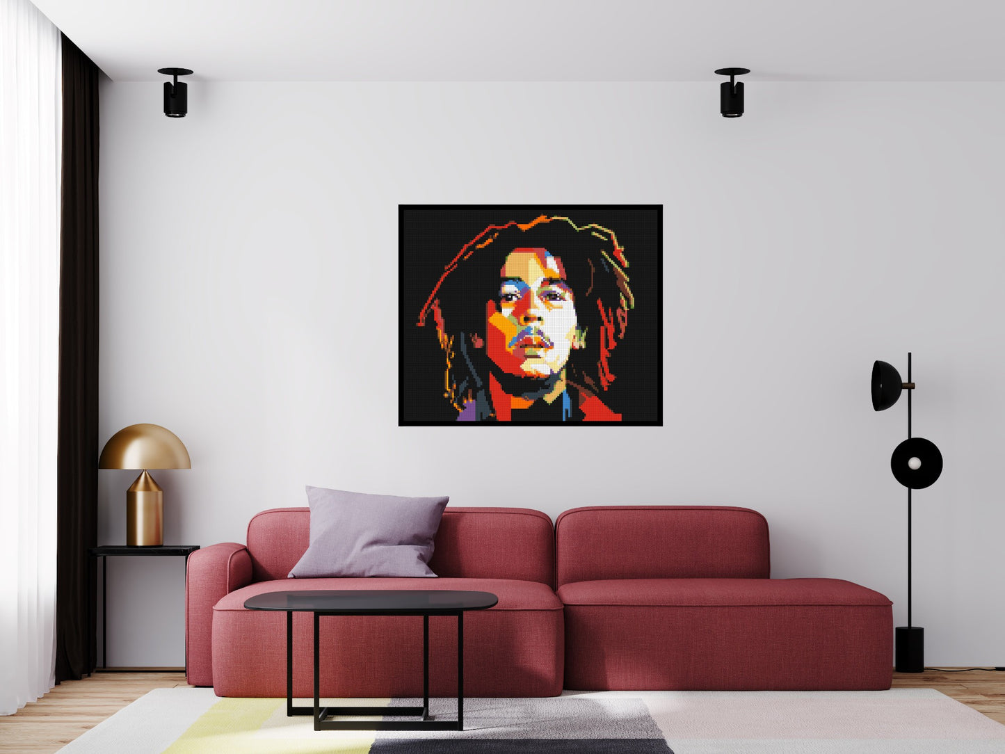 Bob Marley - Brick Art Mosaic Kit 6x5 large