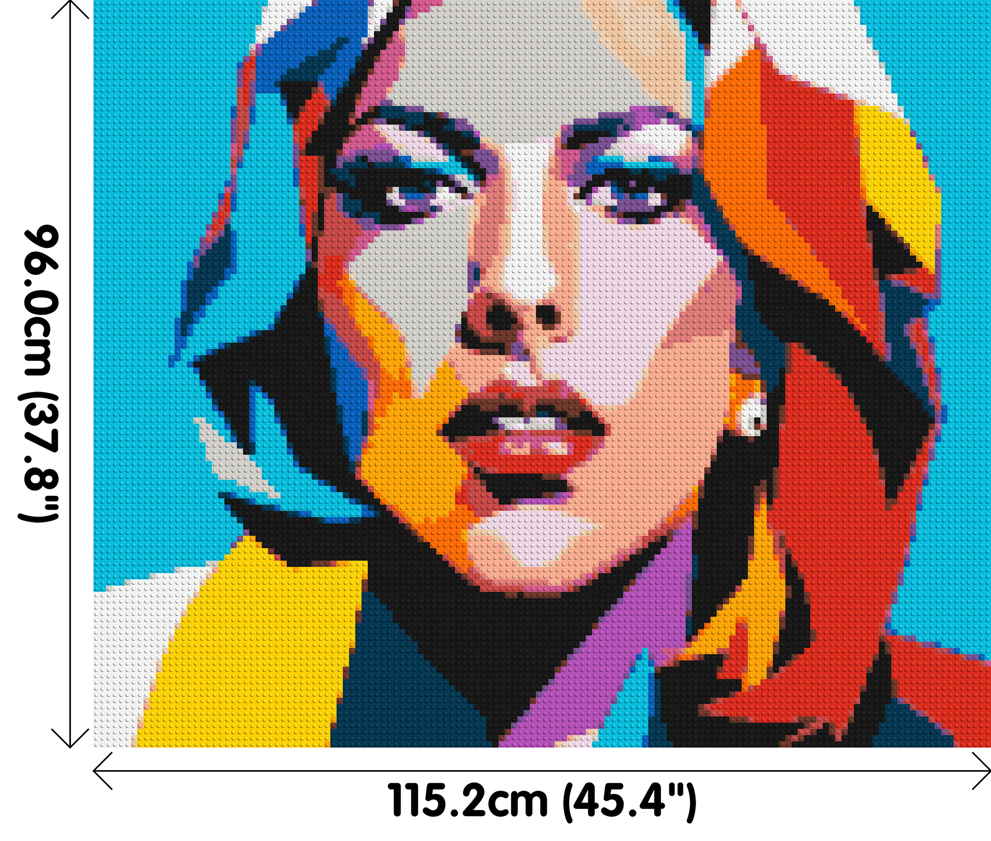 Lady Gaga - Brick Art Mosaic Kit 6x5 dimensions