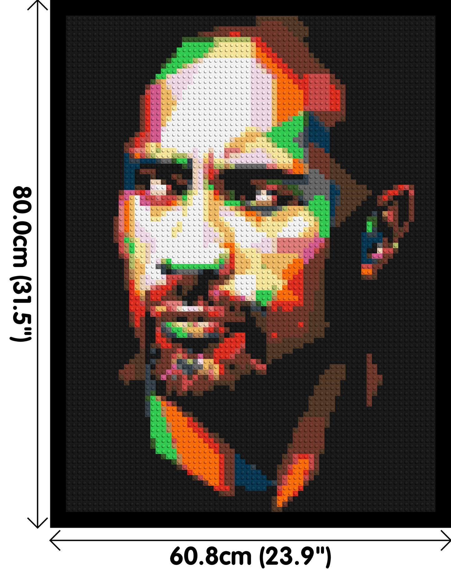 The Rock - Brick Art Mosaic Kit 3x4 large