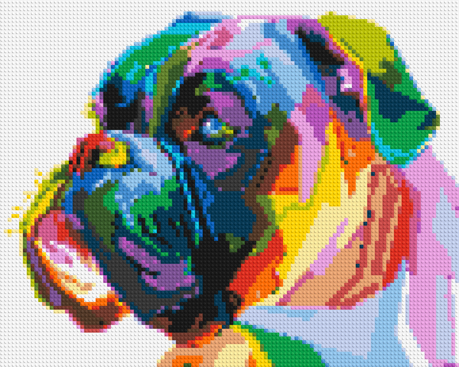 Boxer Colourful Pop Art - Brick Art Mosaic Kit 5x4 large