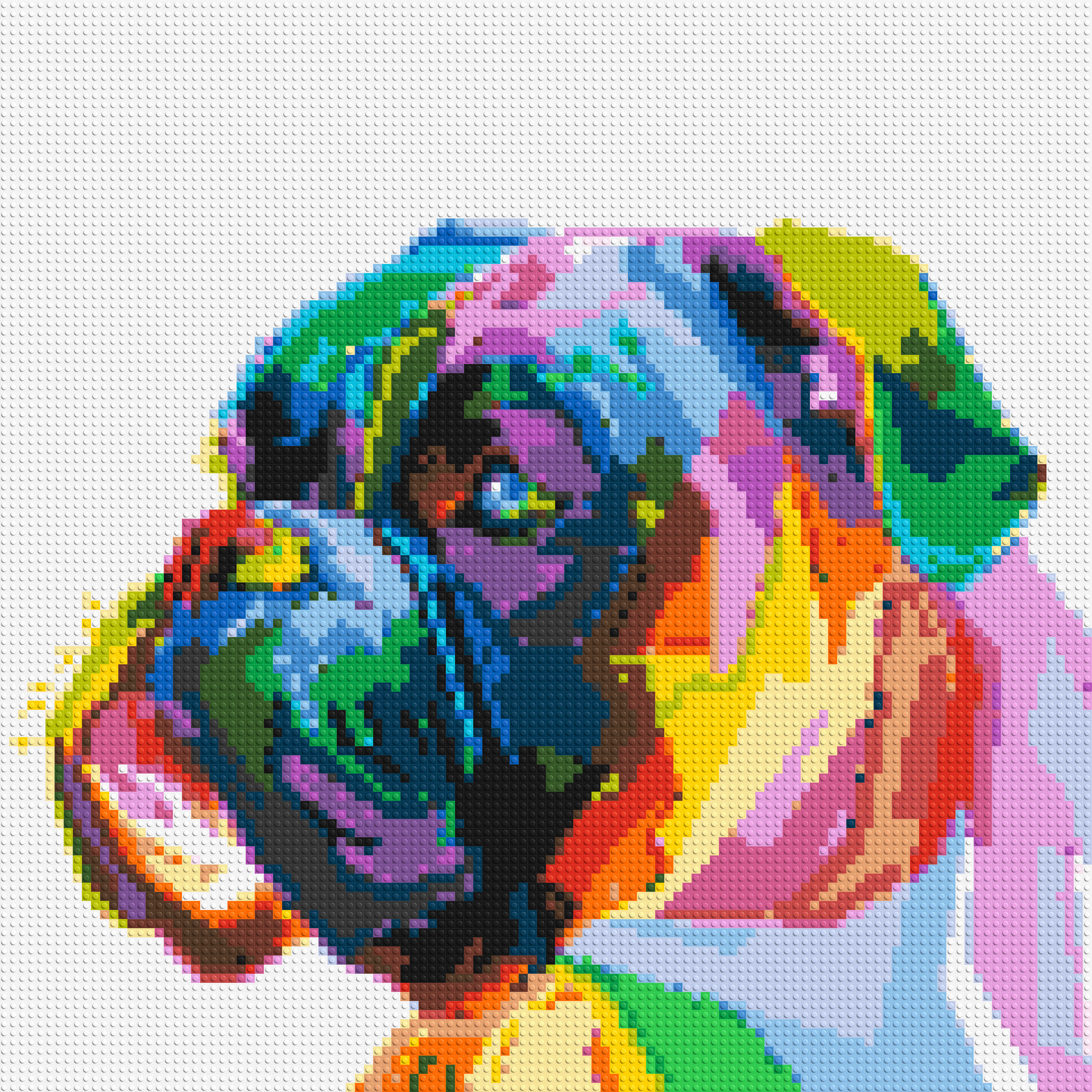 Boxer Colourful Pop Art - Brick Art Mosaic Kit 5x5 large