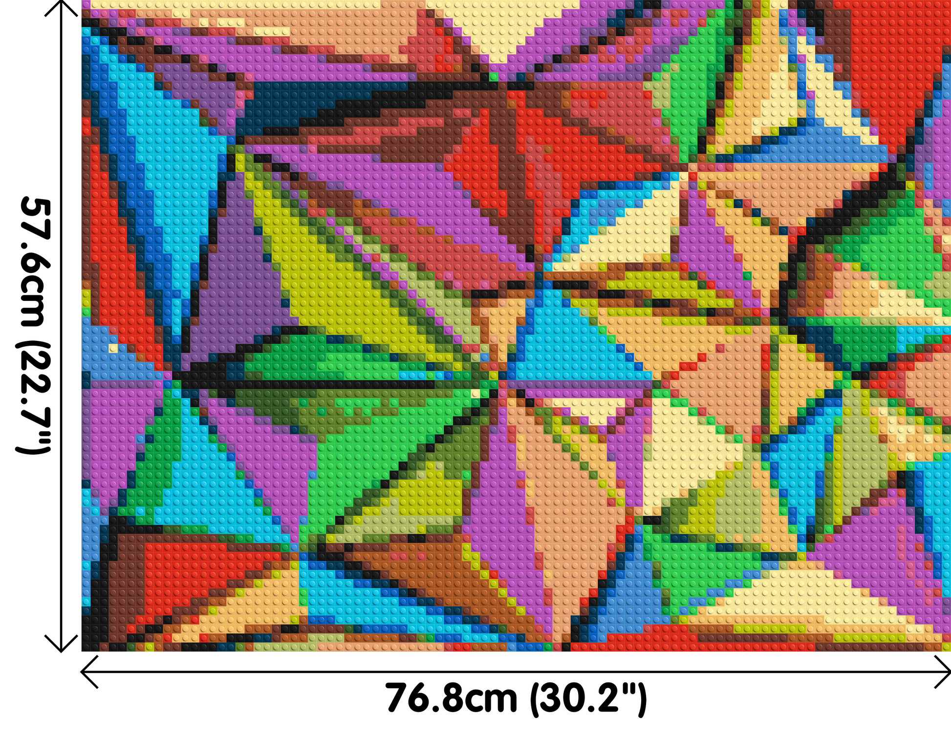 Abstract Pattern #9 - Brick Art Mosaic Kit 4x3 dimensions