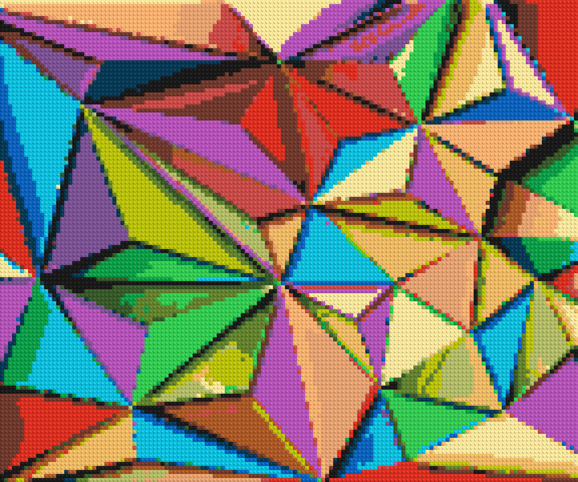 Abstract Pattern #9 - Brick Art Mosaic Kit 6x5 large