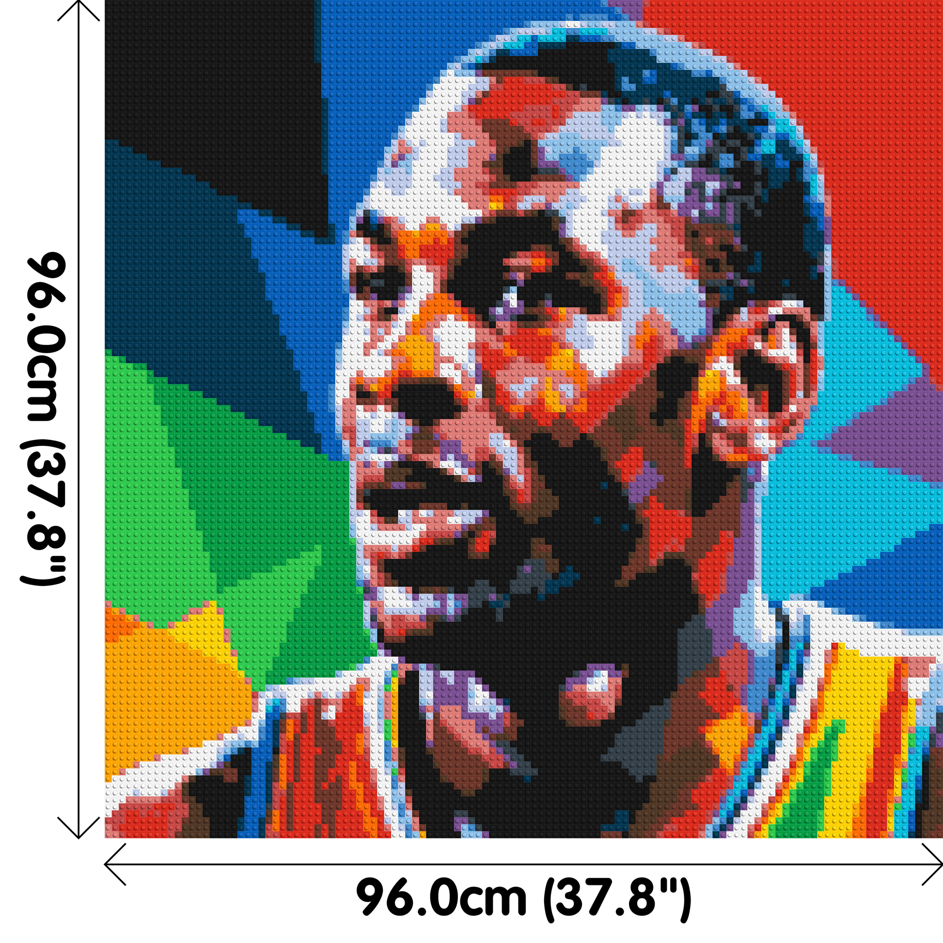 Michael Jordan - Brick Art Mosaic Kit 5x5 dimensions