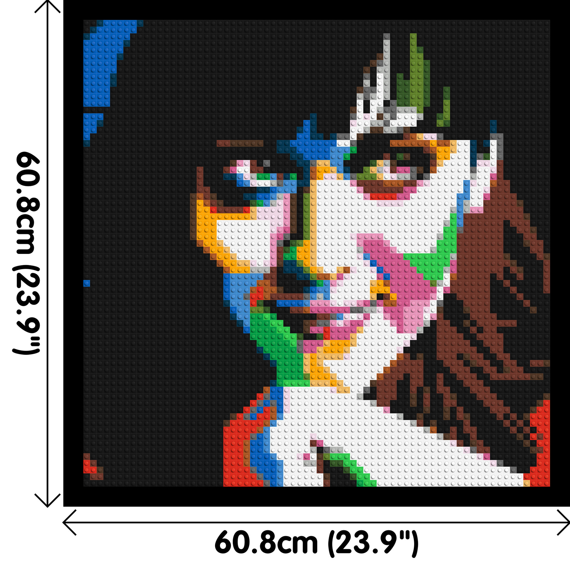 Katy Perry - Brick Art Mosaic Kit 3x3 dimensions with frame