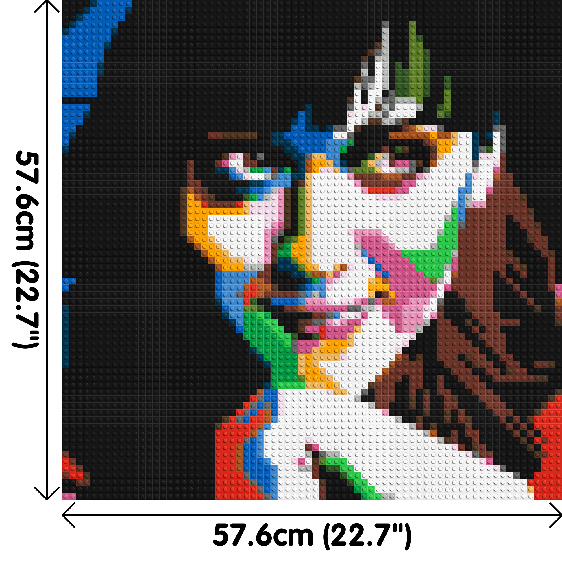 Katy Perry - Brick Art Mosaic Kit 3x3 dimensions