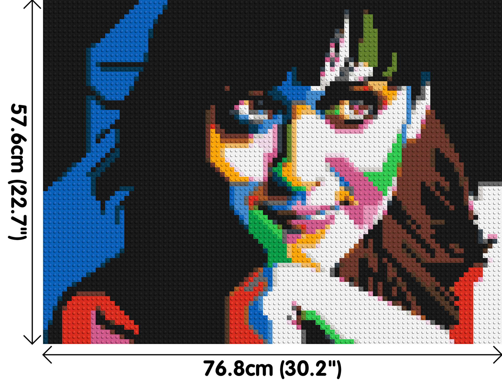 Katy Perry - Brick Art Mosaic Kit 4x3 dimensions