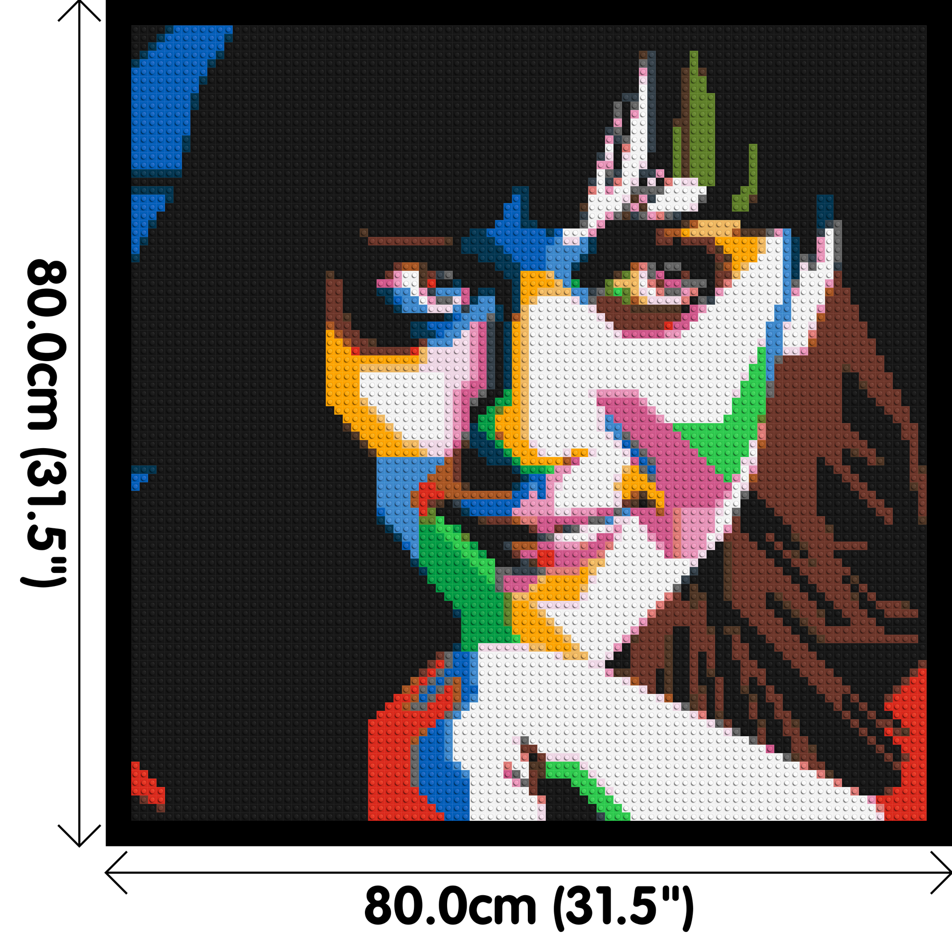 Katy Perry - Brick Art Mosaic Kit 4x4 dimensions with frame