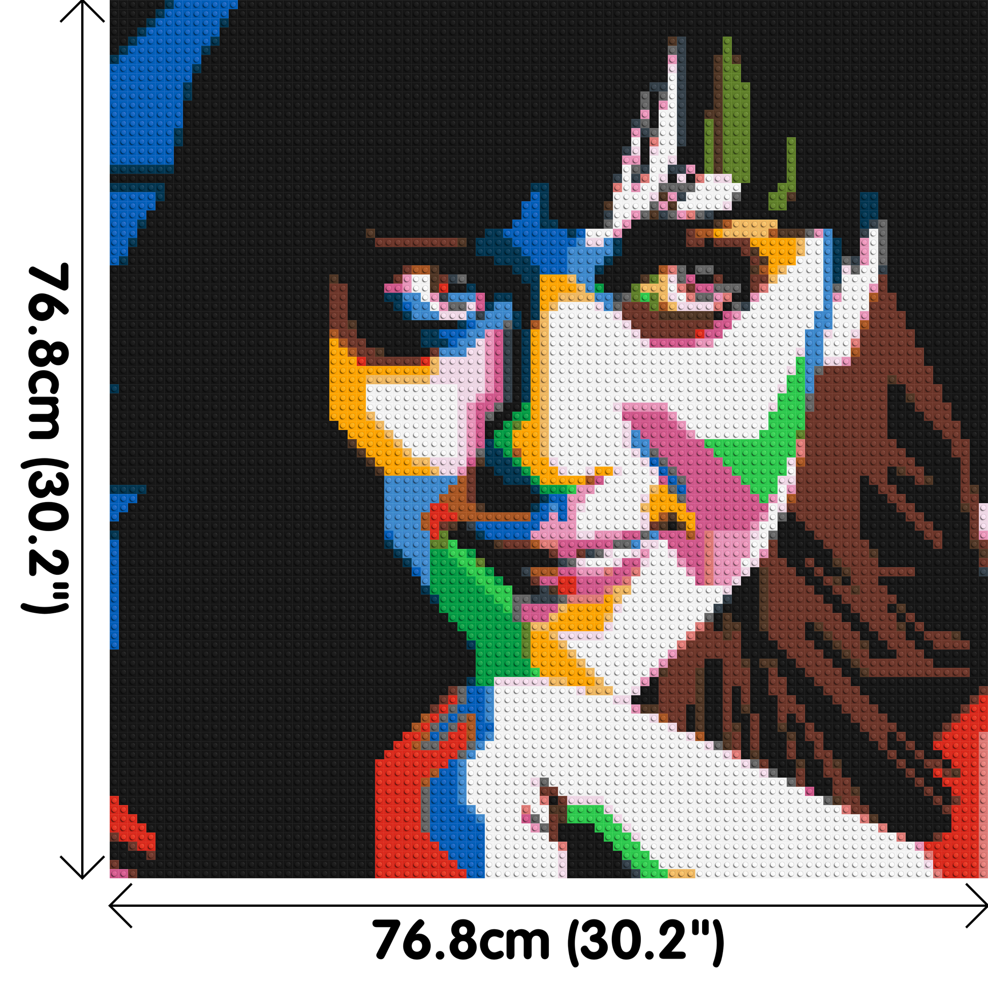 Katy Perry - Brick Art Mosaic Kit 4x4 dimensions