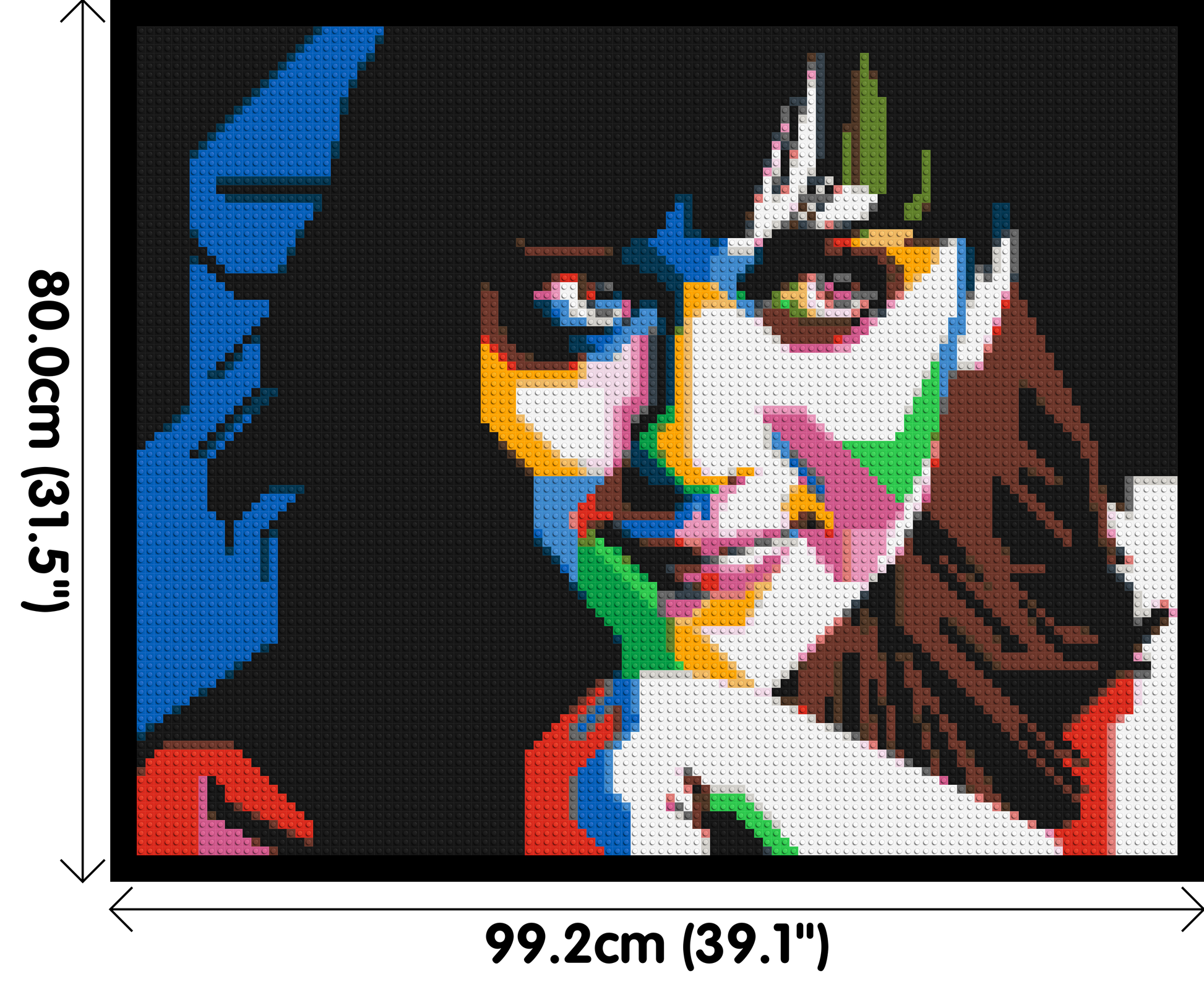 Katy Perry - Brick Art Mosaic Kit 5x4 dimensions with frame