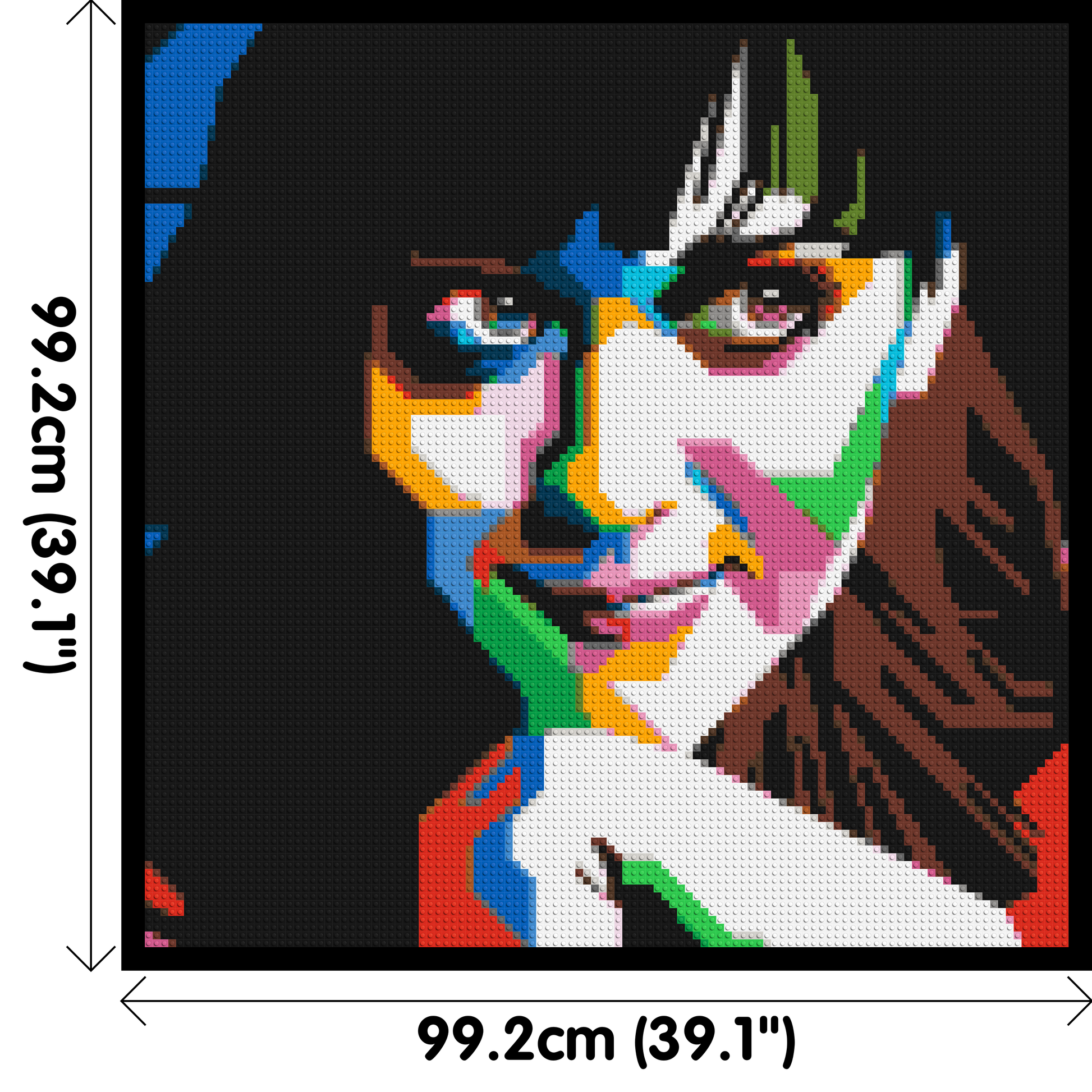 Katy Perry - Brick Art Mosaic Kit 5x5 dimensions with frame