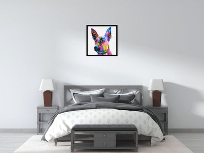 Belgian Malinois Colourful Pop Art - Brick Art Mosaic Kit 3x3 large
