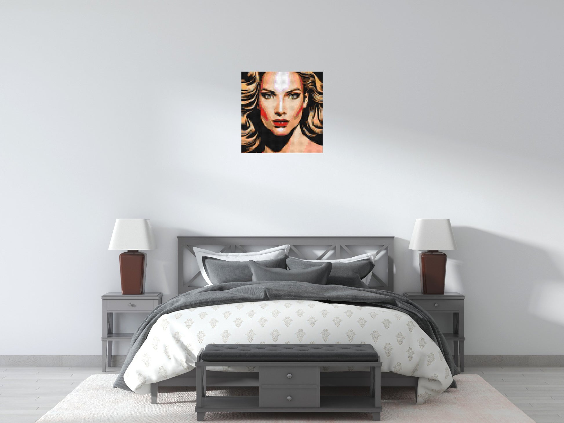 Jennifer Lopez - Brick Art Mosaic Kit 3x3 scene