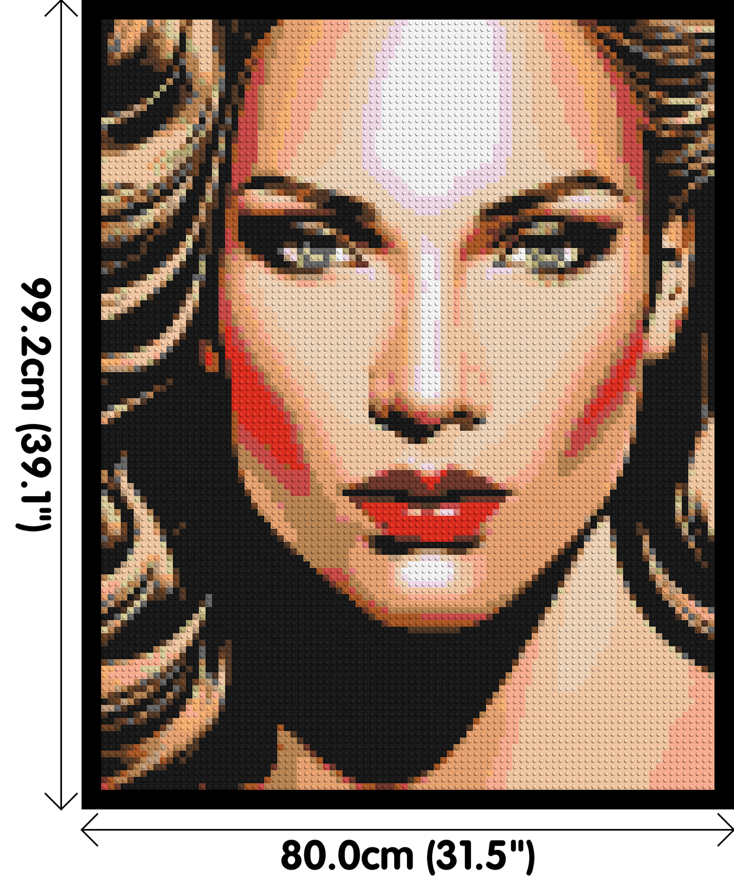 Jennifer Lopez - Brick Art Mosaic Kit 4x5 large