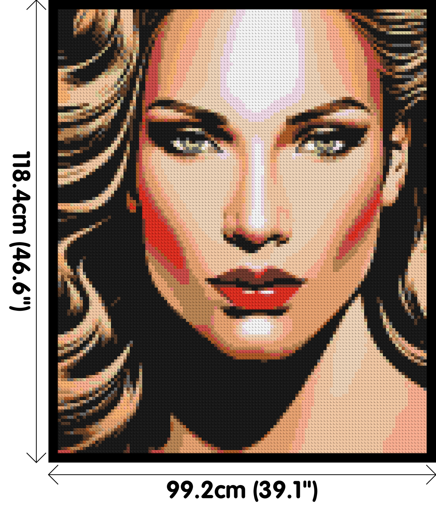 Jennifer Lopez - Brick Art Mosaic Kit 5x6 large