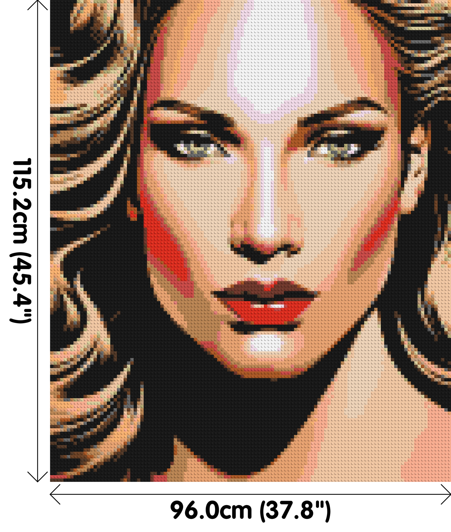 Jennifer Lopez - Brick Art Mosaic Kit 5x6 large