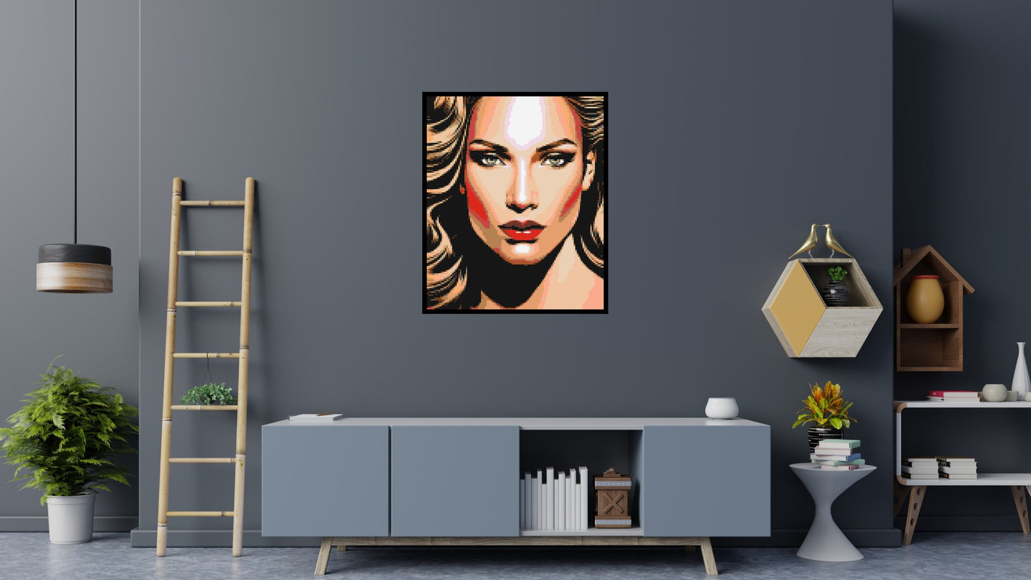 Jennifer Lopez - Brick Art Mosaic Kit 5x6 large