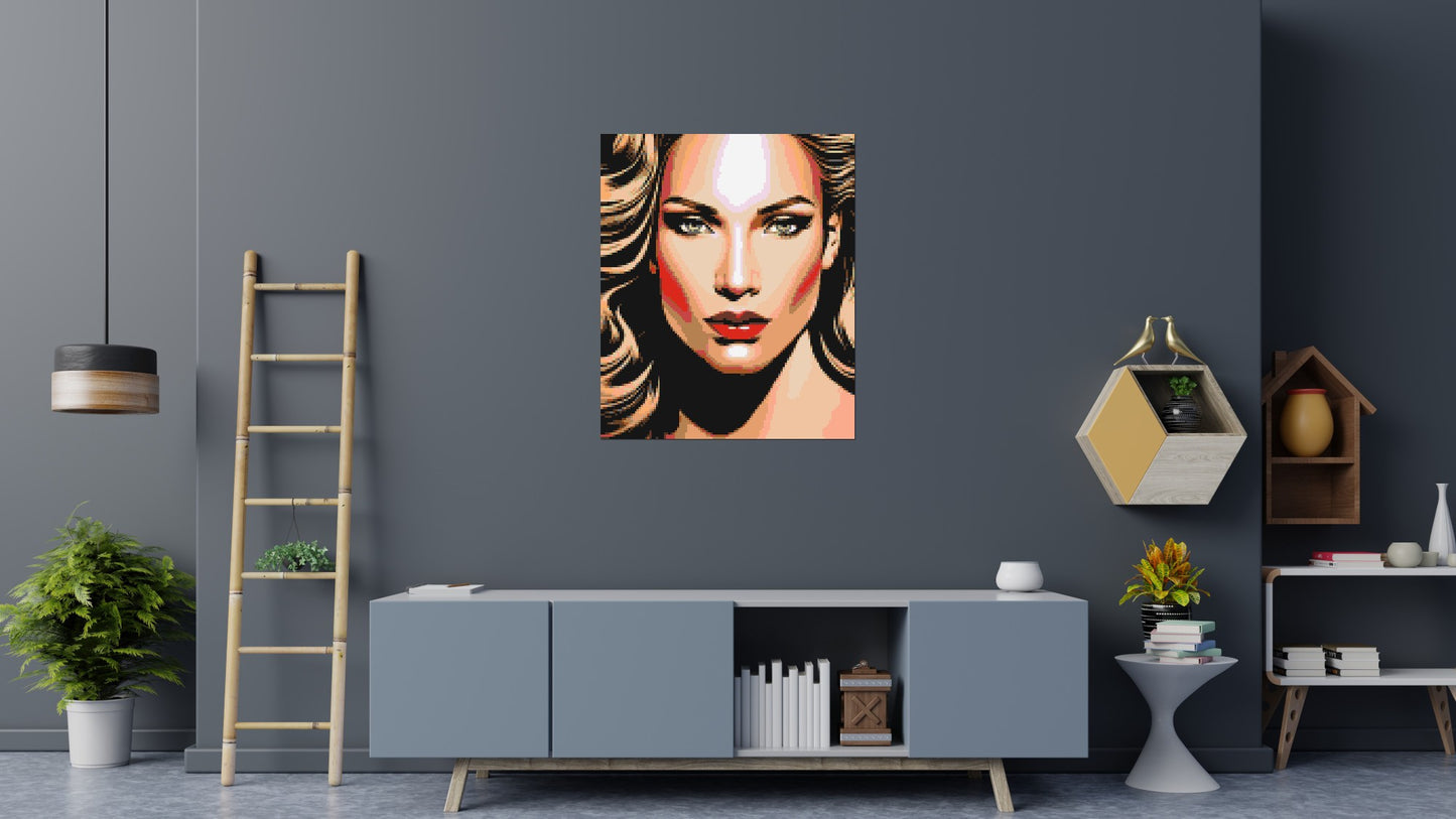 Jennifer Lopez - Brick Art Mosaic Kit 5x6 large