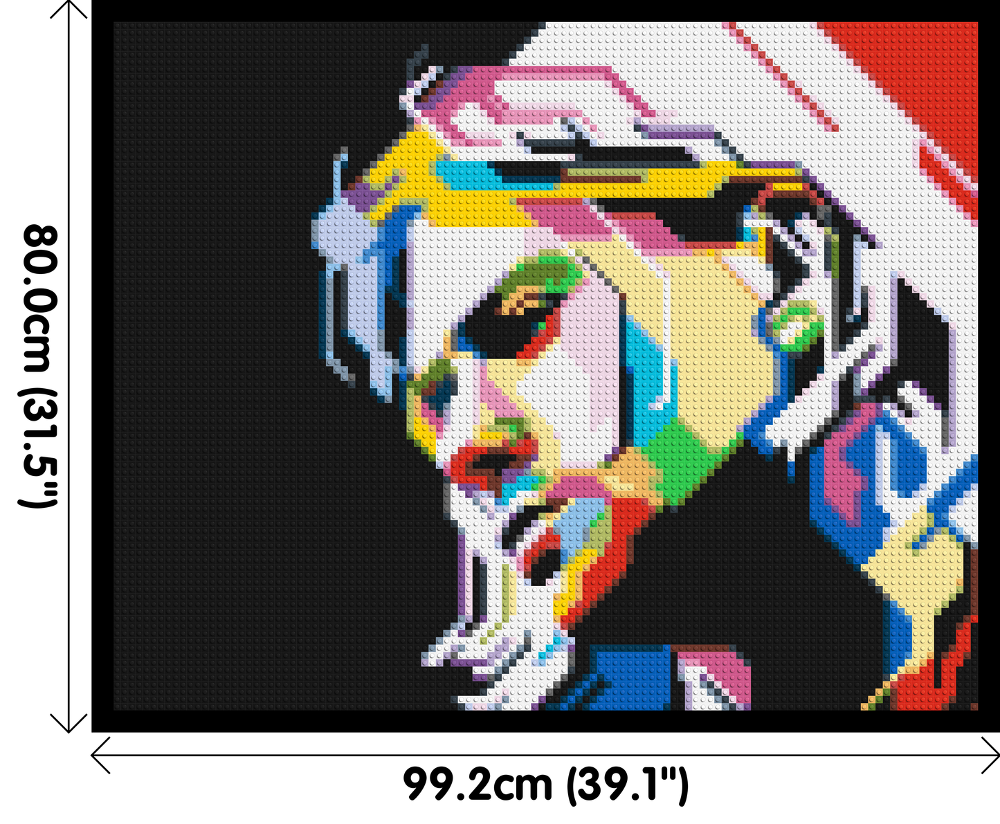 Kurt Cobain - Brick Art Mosaic Kit 5x4 large