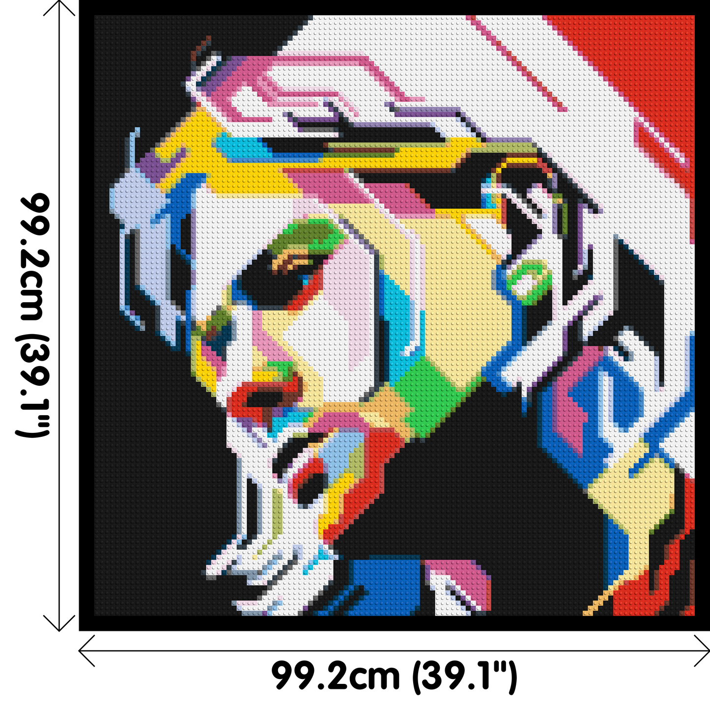 Kurt Cobain - Brick Art Mosaic Kit 5x5 large