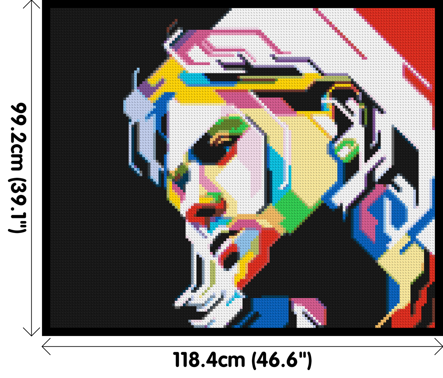 Kurt Cobain - Brick Art Mosaic Kit 6x5 large