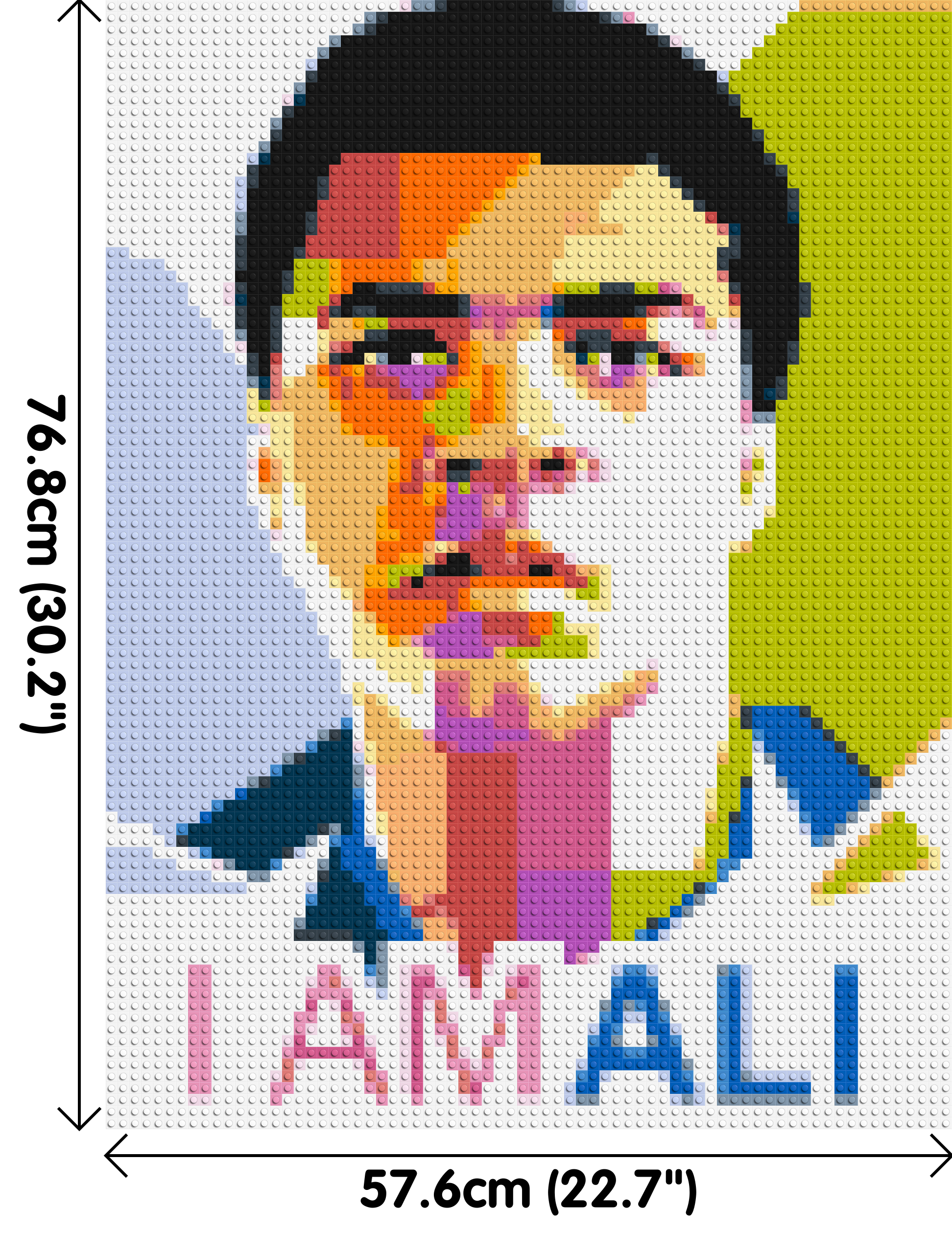 Muhammad Ali - Brick Art Mosaic Kit 3x4 dimensions