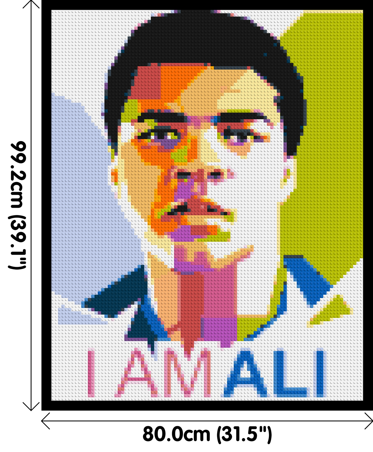 Muhammad Ali - Brick Art Mosaic Kit 4x5 large