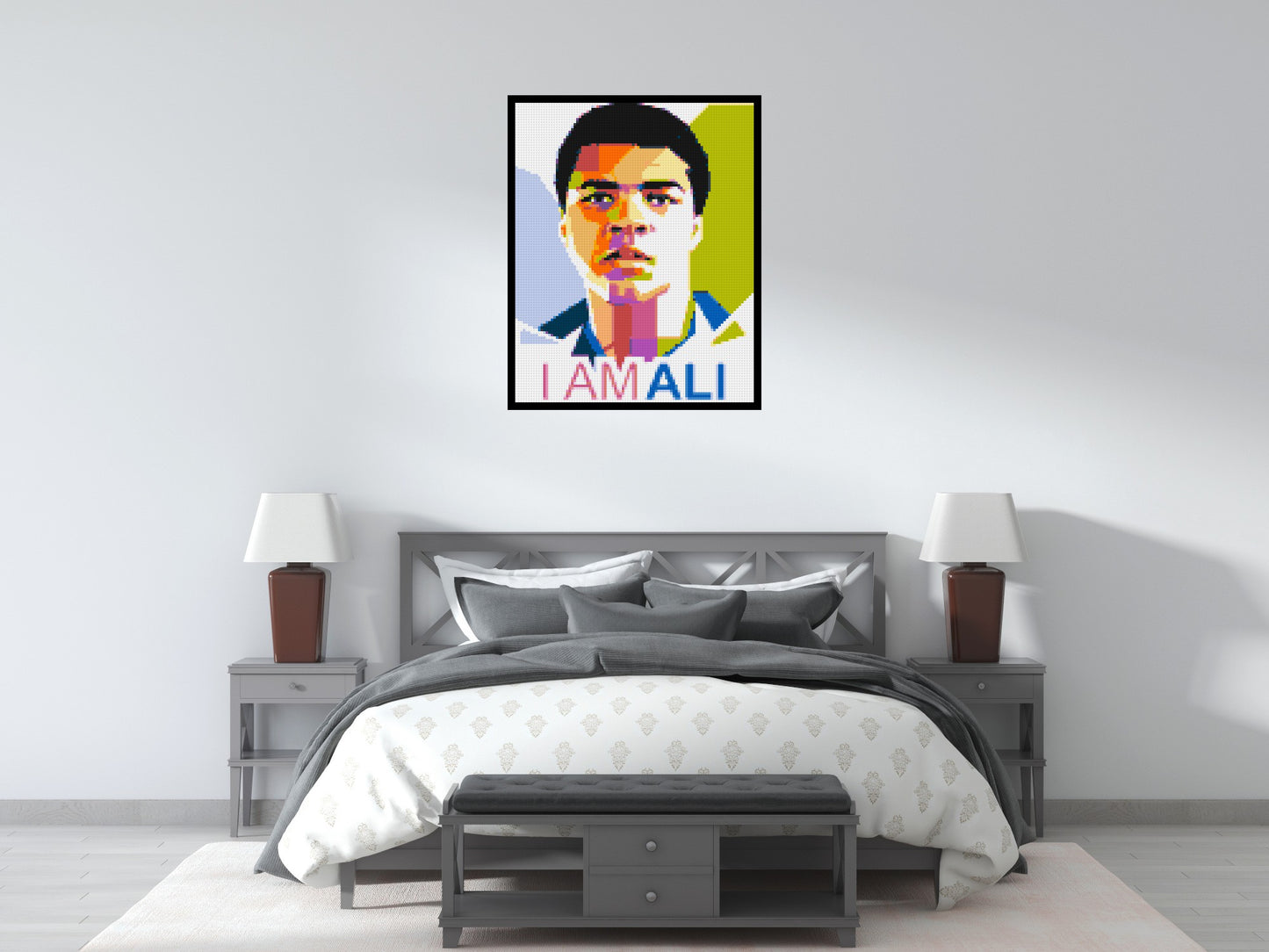 Muhammad Ali - Brick Art Mosaic Kit 4x5 large