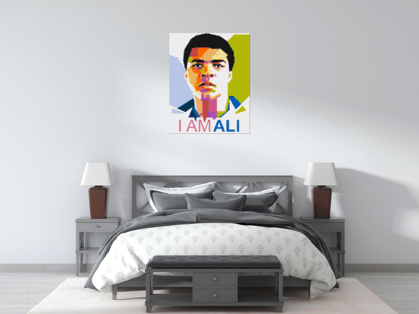 Muhammad Ali - Brick Art Mosaic Kit 4x5 large