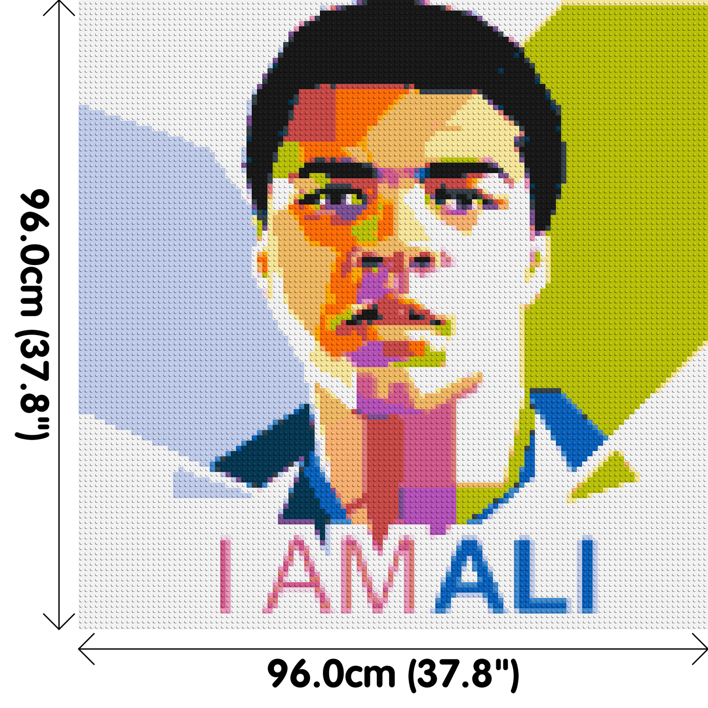 Muhammad Ali - Brick Art Mosaic Kit 5x5 large