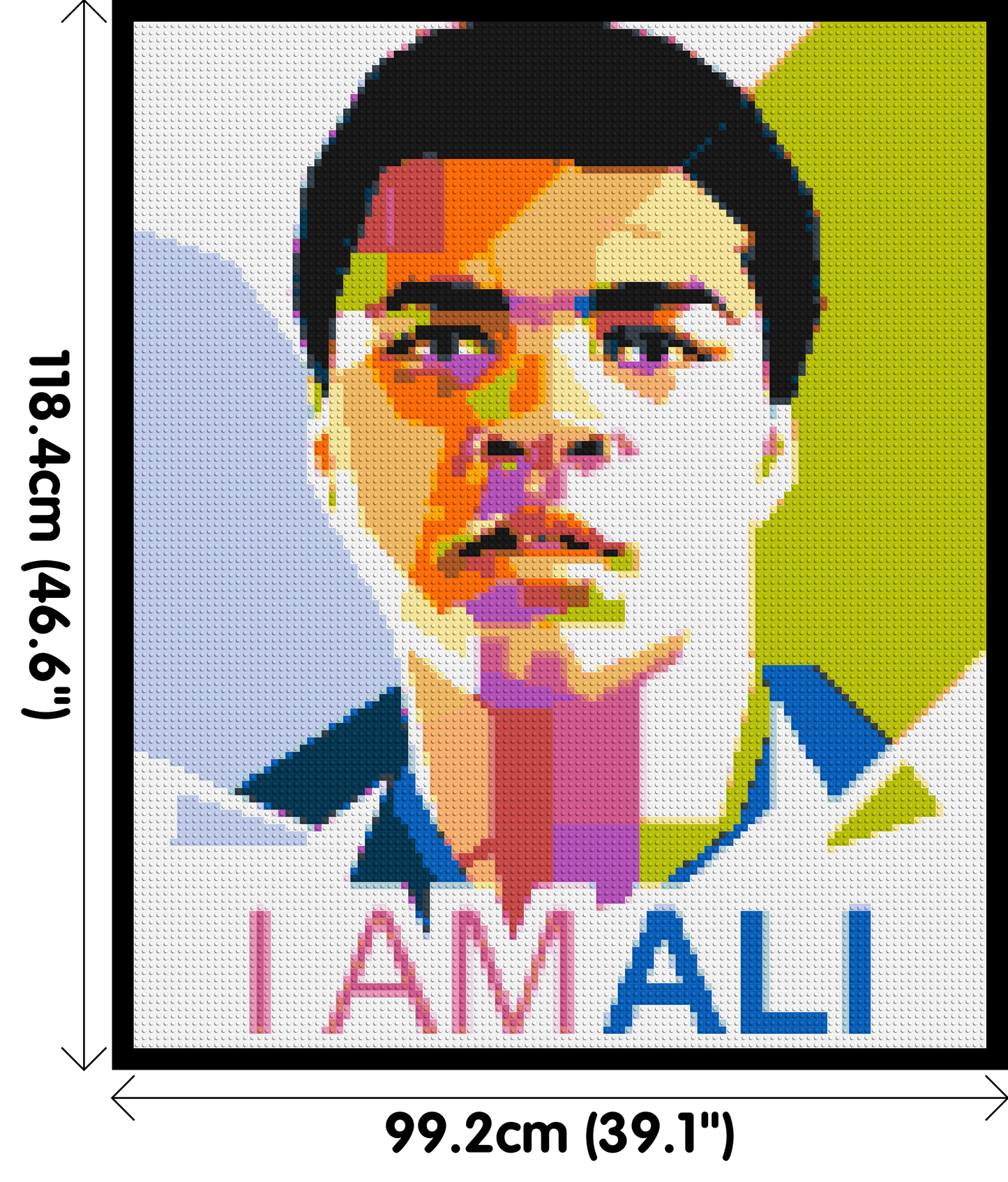 Muhammad Ali - Brick Art Mosaic Kit 5x6 large