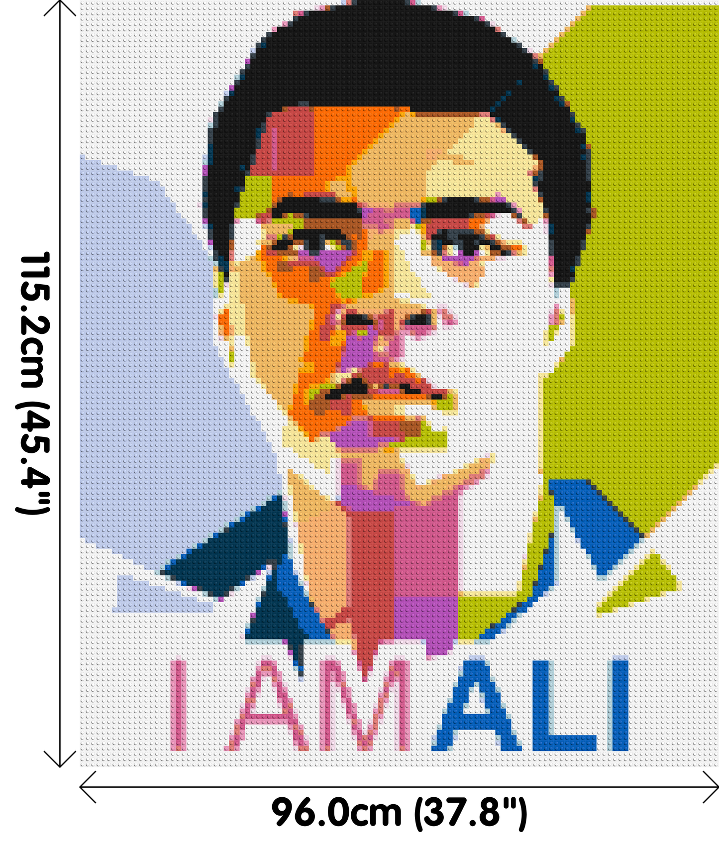 Muhammad Ali - Brick Art Mosaic Kit 5x6 large