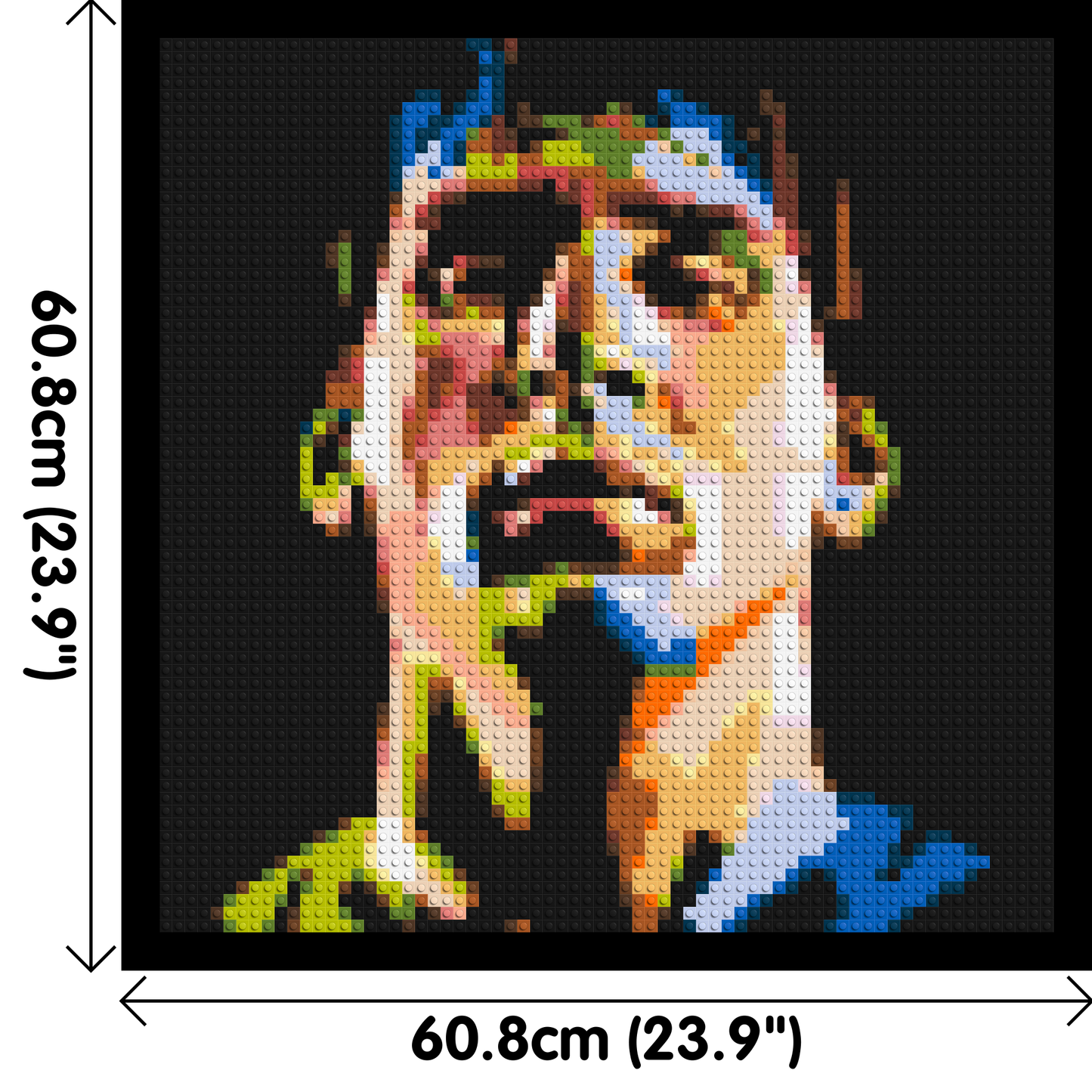 Lionel Messi - Brick Art Mosaic Kit 3x3 large